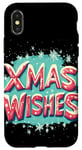 Coque pour iPhone X/XS Christmas Wishes for a Season Full of Love Costume