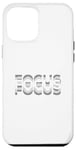 Coque pour iPhone 12 Pro Max Cadeau Original Homme Femme Humour FOCUS