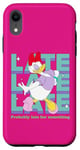 Coque pour iPhone XR Disney Daisy Duck Probably Late for Something Funny