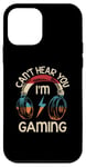 iPhone 12 mini Vintage Gamer Idea Can't Hear You I'm Gaming Case