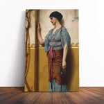 Big Box Art Canvas Print Wall Art John William Godward The Trysting Place | Mounted & Stretched Framed Picture | Home Decor for Kitchen, Living Room, Bedroom, Hallway, Multi-Colour, 30x20 Inch