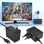 Adaptateur De Cable De Chargeur D'alimentation, Chargeur Rapide ¿¿ Prise Ue/Us Pour Nintendo Switch/Lite/Oled Et R¿¿Glementations Am¿¿Ricaines Type-C