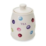 Cooksmart Ceramic Tea Canister | Tea Coffee Sugar Canisters For All Type Of Kitchens | Coffee And Tea Storage Jars With Modern Designs - Spotty Dotty