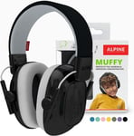 Muffy Casque Anti-Bruit : Protection Auditive Pour Enfants Jusqu'À 16 Ans - Ce Certifié - Confortable Et Réglable - Prévient Les Troubles Auditifs - Robuste Et Facile À Ranger Noir