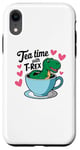 iPhone XR Tea Rex T-Rex Funny Tee For Tea Lovers Drinkers And Dinosaur Case