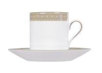 Wedgwood Vera Wang Lace Gold Espresso Cup and Saucer