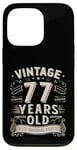 Coque pour iPhone 13 Pro Vintage Legend 77 Years Old Limited Edition Men Women Bday