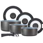 Tower Freedom T800201 7 Piece Cookware Set - Black