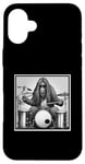 Coque pour iPhone 16 Plus Sasquatch Bigfoot Musique Drums Batteur Band Cadeau Graphique