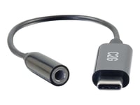 C2g Usb C To 3.5Mm Audio Adapter - Usb C To Aux Cable - Usb C To Headphone Jack - Usb-C Till Uttagsadapter För Hörlurar - 24 Pin Usb-C Hane Till Mini-Phone Stereo 3.5 Mm Hona