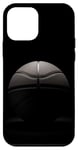 Coque pour iPhone 12 mini Ballon de basket simple noir et blanc