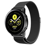 Samsung Galaxy Watch Active milanese klockarmband i rostfritt stål - Svart