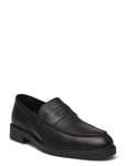 Slhblake Leather Penny Loafer B Loafers Låga Skor Black Selected Homme