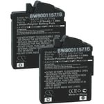 vhbw 2x Batterie remplacement pour Sennheiser 0121147748, BA370, BA 370 PX pour casque audio, écouteurs sans fil (270mAh, 3,7V, Li-polymère)