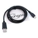 Câble de Charge USB Compatible avec Doro 1361,1370,1372,2404,2414,24,5030,5516,6030,6040,6050,6520,6530,7060,8031,8035,8040 - Micro-USB avec mungoo. Chiffon de Nettoyage pour écran