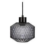 Pauleen 48125 Gleaming Smoke luminaire Max 25W E27 suspensions Style Cristal Verre fumé/Noir 230 V, Pendant Light