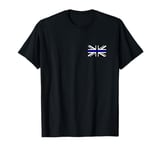 Back the Blue Union Jack Flag to Support UK Thin Blue Line T-Shirt