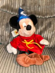 Walt Disney World Sorcerer Mickey Mouse Beanbag Teddy Plush Toy Gift BNWT