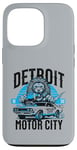 Coque pour iPhone 13 Pro Detroit Motor City Lion Muscle Car T-shirt graphique