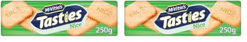 McVitie's Tasties Nice Biscuits, 250 g (Pack of 2)