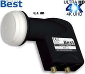 Bästa Satellit Lnb Twin Converter Best Hg 202 Ultra Juodas 0.1Db