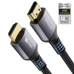 Stouchi HDMI 2.1 Certified Cable 3m(10ft), 10K 8K Ultra HD 48 Gbp/s High Speed 10K 8K120 4K120 144Hz RTX 3080 eARC HDR10 4: 4: 4 HDCP 2.2 & 2.3 Dolby Compatible with Roku TV / PS5 / Xbox Series X