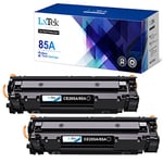 LxTek Purify Compatible CE285A 85A Cartouche de Toner pour HP Laserjet Pro P1100 P1102 P1102W P1005 P1006 P1109W P1108 P1106 P1109 M1132 M1212nf M1210 M1217nfw M1136, Canon LBP6000 LBP3010 (2 Noir)