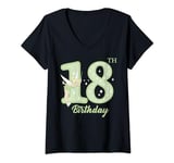 Womens Disney Peter Pan 18th Birthday Tinkerbell Portrait Sweater V-Neck T-Shirt