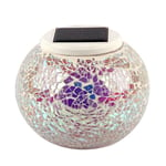 Solar Mosaic Glass Led Decorative Table Light View Night Lamp No.3