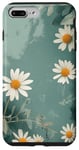 Coque pour iPhone 7 Plus/8 Plus Fleurs sauvages bohème botaniques vert sauge