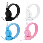 3.5mm Wired Headset With Mic Stereo Foldable Adjustable Headband Inline Cont SDS