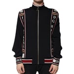 Dolce & Gabbana Pull Noir Dg King Sweatshirt Zip Complet IT52/US42 / XL 1880usd