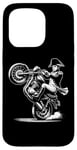 iPhone 15 Pro Napoleon Bonaparte Pulling a Wheelie on a Motorcycle Funny Case