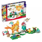 Mattel MEGA Pokemon Adventures 872 Piece Building Set Bundle HPG32 Set