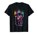 Marvel Infinity War Galaxy Paint Gauntlet Graphic T-Shirt T-Shirt