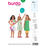 Burda 9544 - Kjole EUR: 110-140, US: 5-10