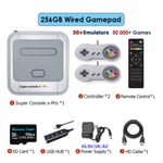 Ewwke Super Console X Pro S905X WiFi 4K HDMI-yhteensopiva 50+ emulaattori 50000+ Pelit Retro TV Box Videopelisoitin PSP/PS1/N64