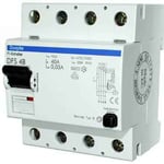 Doepke 09144995 DFS4 063-4/0,03-B Disjoncteur différentiel B 4 pôles 63/0,03 A 4 broches 63 A 0,03 A 230 V 400 V