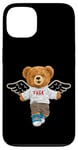 Coque pour iPhone 13 Be Free, Liberty Teddy Bear Illustration Graphic Designs