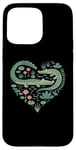 iPhone 15 Pro Max Cute Alligator Heart Crocodile Gator for Kids Case