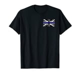 Back the Blue Union Jack Flag to Support UK Thin Blue Line T-Shirt