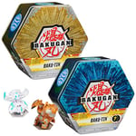 Bakugan Baku-Tin, Premium Collector’s Storage Tin with 2 Mystery Bakugan (Style May Vary), for Kids Aged 6 and up