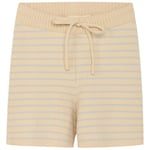 Flöss Fyle Stickade Randiga Shorts Sea salt/Warm cotton | Beige | 80 cm