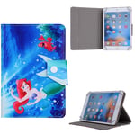 Kids Tablet Case For Lenovo Tab E10 10.1"V ~ Little Ariel Mermaid Cover (Lenovo Tab E10 10.1"V, Little Ariel Mermaid)