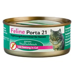 Feline Porta 21 -kissanruoka 6 x 156 g - tonnikala & merilevä (viljaton)
