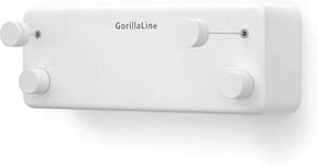 GorillaLine - Retractable Clothesline | Premium Heavy Duty Clothes Drying Laundry Line | Wall Mounted Stainless Steel Laundry Line | Retracting Hanging Clothing Drying Rack