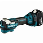 Découpeur-ponceur multifonctions 18V - MAKITA - avec 2 batteries 18V 5.0Ah - chargeur - Makpac - DTM52RTJX1