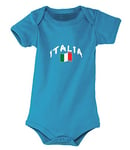 Supportershop Italie Maillot Mixte Enfant, Bleu, FR : M (Taille Fabricant : 6-12 Mois)