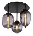 Globo Lighting - Blacky Ø46 - Takplafond - Svart