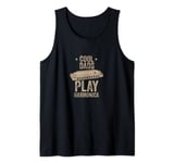 Cool Dads Play Harmonica Harmonica Gift Musician Blues Tank Top